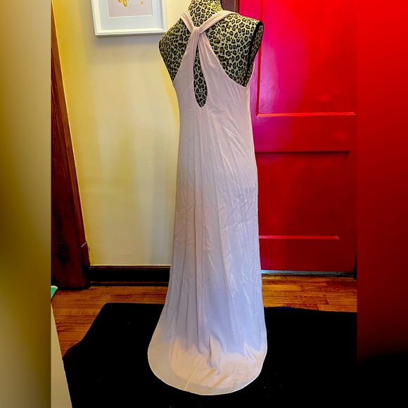 Alice & Olivia silk high low maxi dress with keyhole twist back and loose fit - Picture 1 of 8